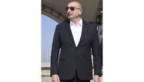 Prezident Şirvan suvarma kanalının təməlini qoyub, çıxış edib -     YENİLƏNDİ — foto 2