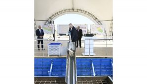 Prezident Şirvan suvarma kanalının təməlini qoyub, çıxış edib -     YENİLƏNDİ — foto 7