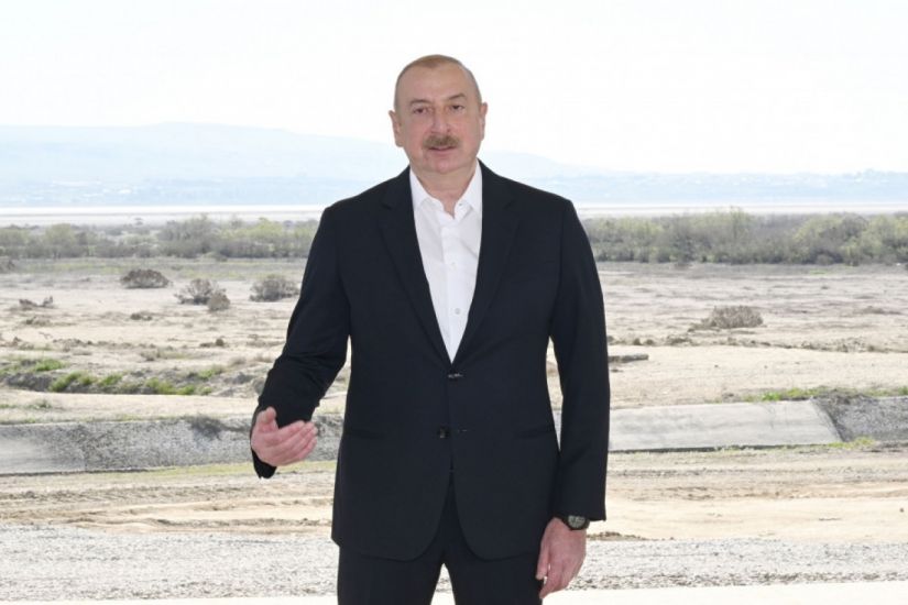 Azərbaycan Prezidenti: Şirvan kanalı suyun həcminə və əkin sahələrinin əhatəsinə görə ən böyük layihəmiz olacaq