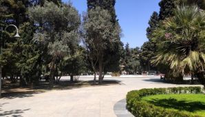 Elmlər Akademiyasının qarşısındakı parkda oturacaqlar yoxa çıxdı — foto 1