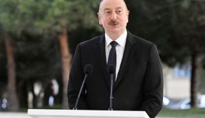 İlham Əliyev və Sadır Japarov Bakıda Çingiz Aytmatovun abidəsinin açılış mərasimində iştirak ediblər -     YENİLƏNDİ — foto 5