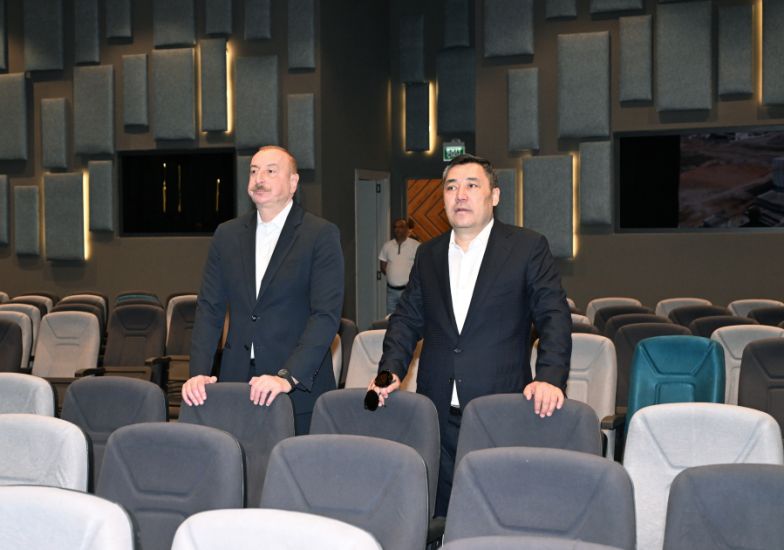 Azərbaycan və Qırğızıstan prezidentləri Ağdam Konfrans Mərkəzi ilə tanış olublar -     FOTO - YENİLƏNDİ