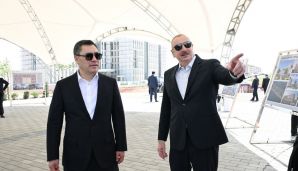 Azərbaycan və Qırğızıstan prezidentləri Ağdam şəhərində olublar -   FOTO - YENİLƏNDİ — foto 1