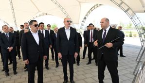 Azərbaycan və Qırğızıstan prezidentləri Ağdam şəhərində olublar -   FOTO - YENİLƏNDİ — foto 2