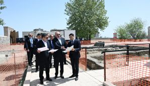 Ağdamda Pənahəli xanın sarayı və İmarət kompleksində görülən işlərlə tanışlıq -     FOTO - YENİLƏNDİ — foto 2