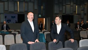Azərbaycan və Qırğızıstan prezidentləri Ağdam Konfrans Mərkəzi ilə tanış olublar -     FOTO - YENİLƏNDİ — foto 1