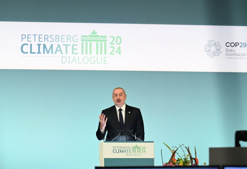 Azərbaycan Prezidenti: COP29-a ev sahibliyinə yekdilliklə seçilməyimiz yaşıl enerji sahəsində gördüyümüz işlərin tanınmasıdır