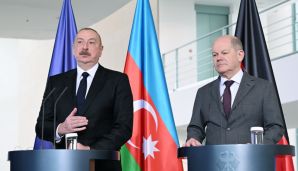 Azərbaycan Prezidenti İlham Əliyev və Almaniyanın Kansleri Olaf Şolts birgə mətbuat konfransı keçiriblər -   FOTOLAR - YENİLƏNDİ - 2 — foto 8