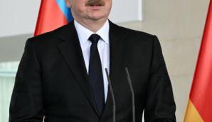 Azərbaycan Prezidenti İlham Əliyev və Almaniyanın Kansleri Olaf Şolts birgə mətbuat konfransı keçiriblər -   FOTOLAR - YENİLƏNDİ - 2 — foto 1