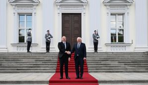 Prezident İlham Əliyevin Almaniya Prezidenti Frank-Valter Ştaynmayer ilə təkbətək görüşü olub -         YENİLƏNDİ — foto 1