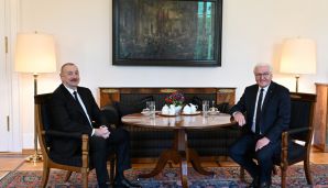Prezident İlham Əliyevin Almaniya Prezidenti Frank-Valter Ştaynmayer ilə təkbətək görüşü olub -         YENİLƏNDİ — foto 5