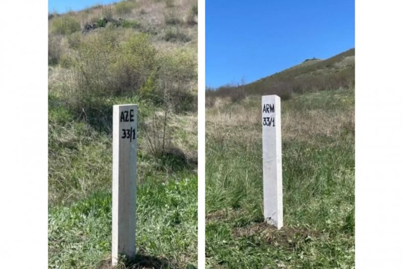 Azərbaycanla Ermənistan arasında 28 sərhəd dirəyi quraşdırıldı