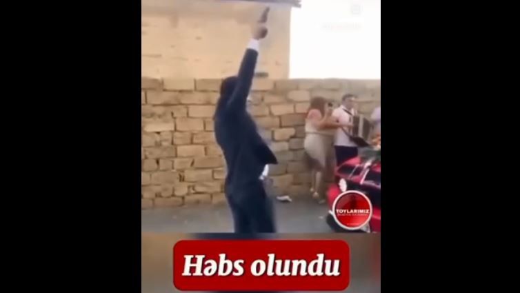 Toyunda havaya ATƏŞ AÇDI - Həbs olundu -     VİDEO