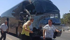 Bakı-Quba yolunda 2 sərnişin avtobusu toqquşub, ölən və yaralananlar var -   DİN məlumat yaydı - YENİLƏNDİ — foto 1