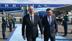 Azərbaycan Prezidenti İlham Əliyev Qazaxıstandadır — foto 1