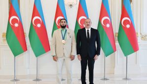 Prezident Paris Yay Olimpiya Oyunlarında medal qazanmış idmançıları və onların məşqçilərini qəbul etdi -           YENİLƏNDİ — foto 15