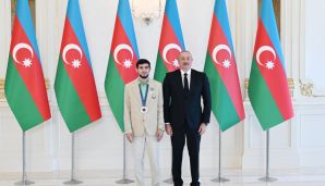 Prezident Paris Yay Olimpiya Oyunlarında medal qazanmış idmançıları və onların məşqçilərini qəbul etdi -           YENİLƏNDİ — foto 23