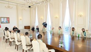 Prezident Paris Yay Olimpiya Oyunlarında medal qazanmış idmançıları və onların məşqçilərini qəbul etdi -           YENİLƏNDİ — foto 9