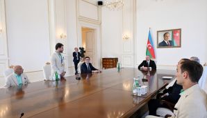 Prezident Paris Yay Olimpiya Oyunlarında medal qazanmış idmançıları və onların məşqçilərini qəbul etdi -           YENİLƏNDİ — foto 10