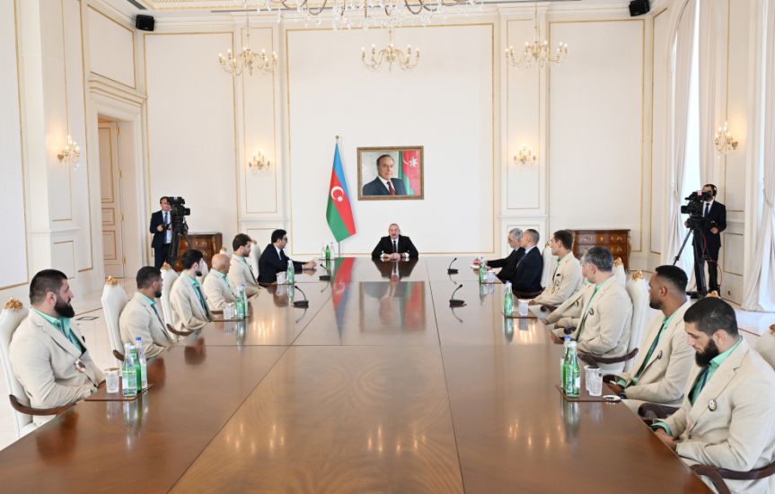 Prezident Paris Yay Olimpiya Oyunlarında medal qazanmış idmançıları və onların məşqçilərini qəbul etdi -           YENİLƏNDİ