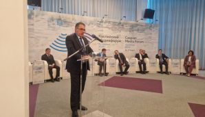 Azərbaycan nümayəndə heyəti Həştərxanda keçirilən IX Xəzər Media Forumunda iştirak edir -   FOTO — foto 6