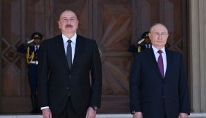 Rusiya Prezidentinin rəsmi qarşılanma mərasimi olub -     FOTO — foto 1