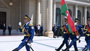 Rusiya Prezidentinin rəsmi qarşılanma mərasimi olub -     FOTO — foto 6