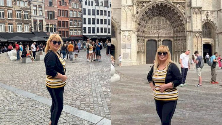 Əməkdar artist nəvəsini görmək üçün Belçikaya getdi -       FOTO