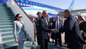 Azərbaycan Prezidenti İlham Əliyev Özbəkistandadır — foto 1