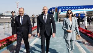 Azərbaycan Prezidenti İlham Əliyev Özbəkistandadır — foto 3