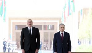 Azərbaycan Prezidenti İlham Əliyevin Daşkənddə rəsmi qarşılanma mərasimi keçirilib -   YENİLƏNDİ - FOTO — foto 7