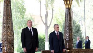 Azərbaycan Prezidenti İlham Əliyevin Daşkənddə rəsmi qarşılanma mərasimi keçirilib -   YENİLƏNDİ - FOTO — foto 8