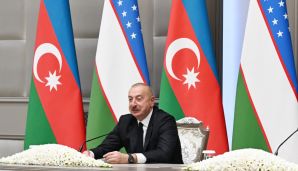 Azərbaycan və Özbəkistan prezidentləri mətbuata bəyanatlarla çıxış ediblər -     FOTO — foto 6