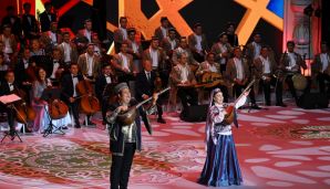 Daşkənddə Azərbaycan və Özbəkistan incəsənət ustalarının birgə qala konserti olub -     FOTO — foto 10