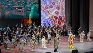 Daşkənddə Azərbaycan və Özbəkistan incəsənət ustalarının birgə qala konserti olub -     FOTO — foto 2