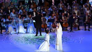 Daşkənddə Azərbaycan və Özbəkistan incəsənət ustalarının birgə qala konserti olub -     FOTO — foto 6
