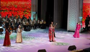 Daşkənddə Azərbaycan və Özbəkistan incəsənət ustalarının birgə qala konserti olub -     FOTO — foto 8