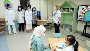 Azərbaycanın və Özbəkistanın birinci xanımları Daşkənddəki “Mexrli” məktəbi ilə tanış olublar -     FOTO — foto 4