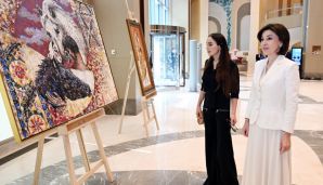 Azərbaycanın və Özbəkistanın birinci xanımları və qızları Daşkənddə sərgi ilə tanış olub və Özbəkistan milli geyimlərindən ibarət kolleksiyaya baxıblar -   FOTO - YENİLƏNDİ — foto 2