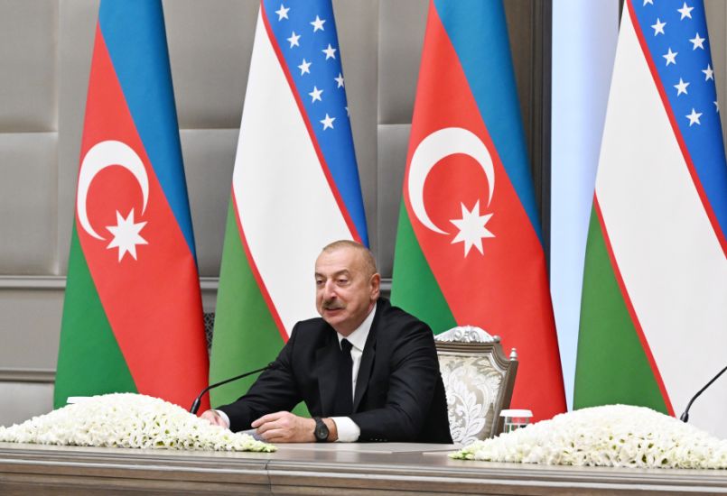İlham Əliyev: Xankəndidə yüngül sənaye müəssisəsinin yaradılması Azərbaycan və Özbəkistan xalqlarının qardaşlığının və dostluğunun rəmzidir