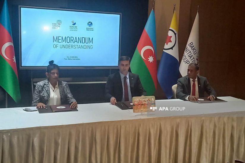 Bakı Təşəbbüs Qrupu ilə Bonayre adasının QHT-ləri arasında əməkdaşlıq sazişi imzalandı