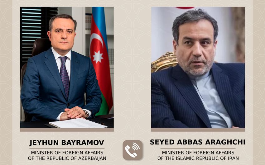 Ceyhun Bayramov və iranlı həmkarı telefonla danışıb