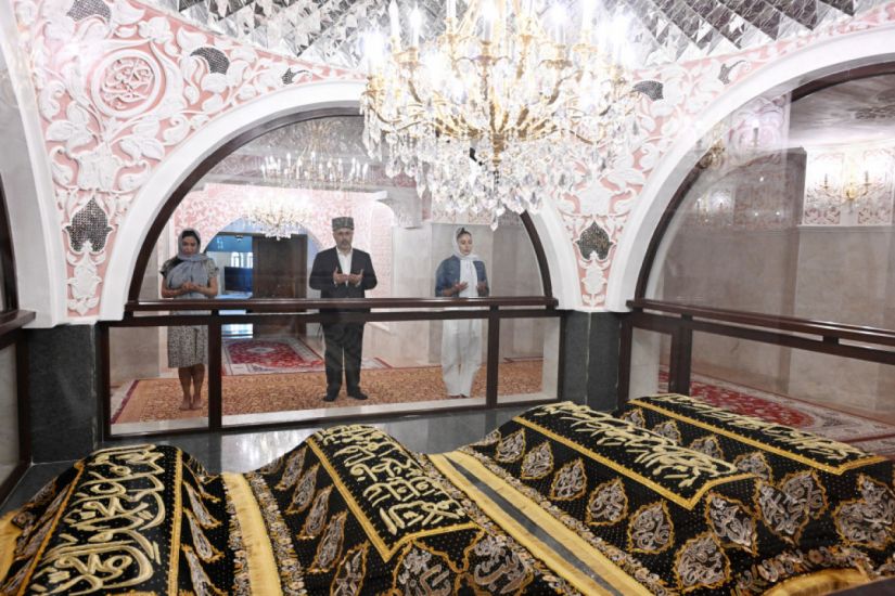 Azərbaycanın birinci xanımı Mehriban Əliyeva Bibiheybət ziyarətgah kompleksini ziyarət etdi -       FOTO