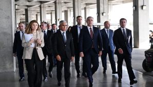 COP29-un Təşkilat Komitəsinin sədri Samir Nuriyevin rəhbərliyi altında Komitənin bir sıra üzvləri Bakı Olimpiya Stadionuna baş çəkiblər -   FOTO — foto 3