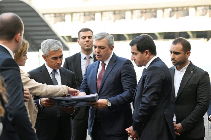 COP29-un Təşkilat Komitəsinin sədri Samir Nuriyevin rəhbərliyi altında Komitənin bir sıra üzvləri Bakı Olimpiya Stadionuna baş çəkiblər -   FOTO