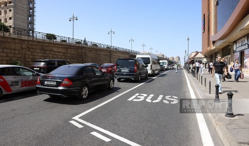 Tbilisi prospektində "manatlıq" taksilərin fəaliyyəti dayandırılıb