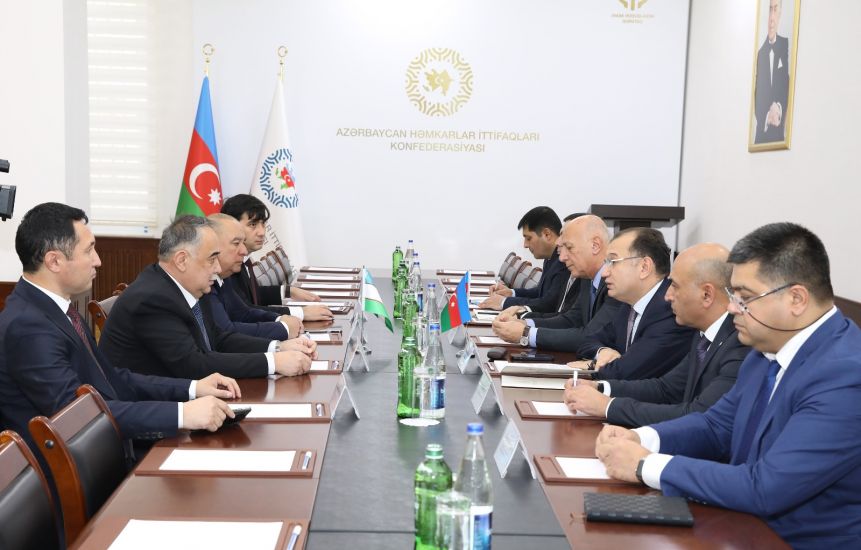 Azərbaycan Həmkarlar İttifaqları Konfederasiyasında Özbəkistan Həmkarlar İttifaqları Federasiyasının nümayəndələri ilə görüş olub -    FOTO
