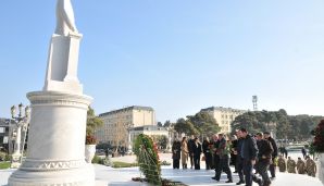 Abşeron rayonunda Ulu Öndər Heydər Əliyevin anım günü dərin ehtiramla qeyd olunub -   FOTOLAR — foto 2