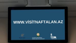 Naftalanın tanıtımı indi surət qatarlarında -   FOTO — foto 1