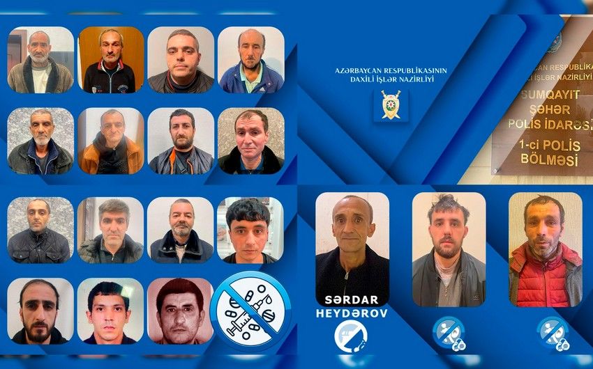 Sumqayıtda silahlı və evlərdən oğurluqlar edən şəxslər saxlanılıblar